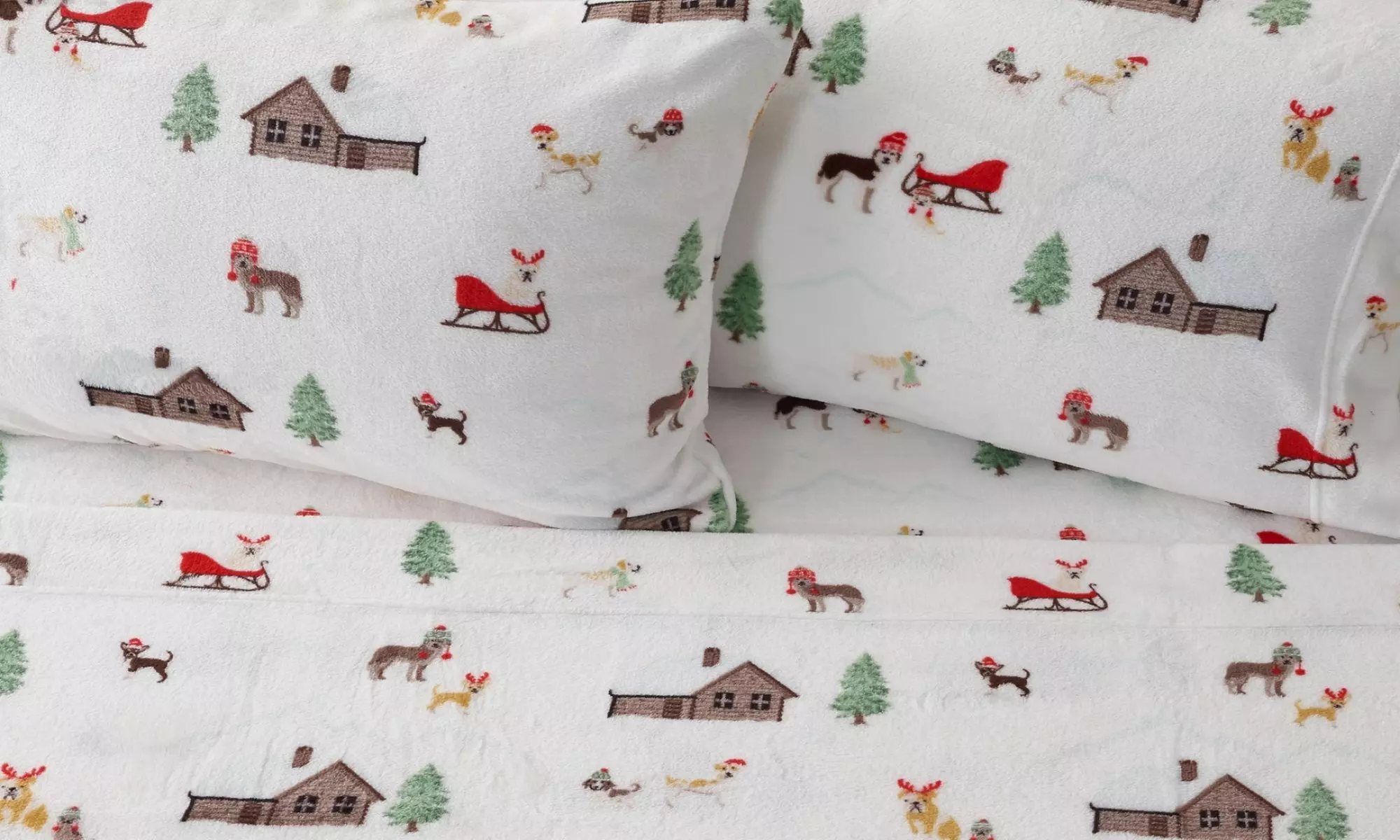 Ultra Soft Velvet Plush Printed Bed Sheet Set