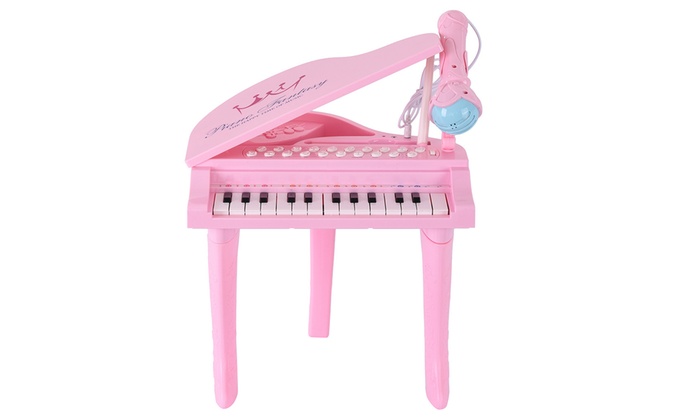 toddler piano and microphone