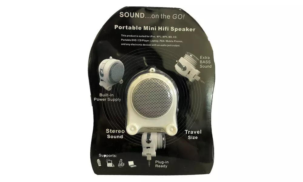 Pony Portable Mini Hifi Rechargeable Speaker with Extra Bass Sound MP3 Player - Second Medium