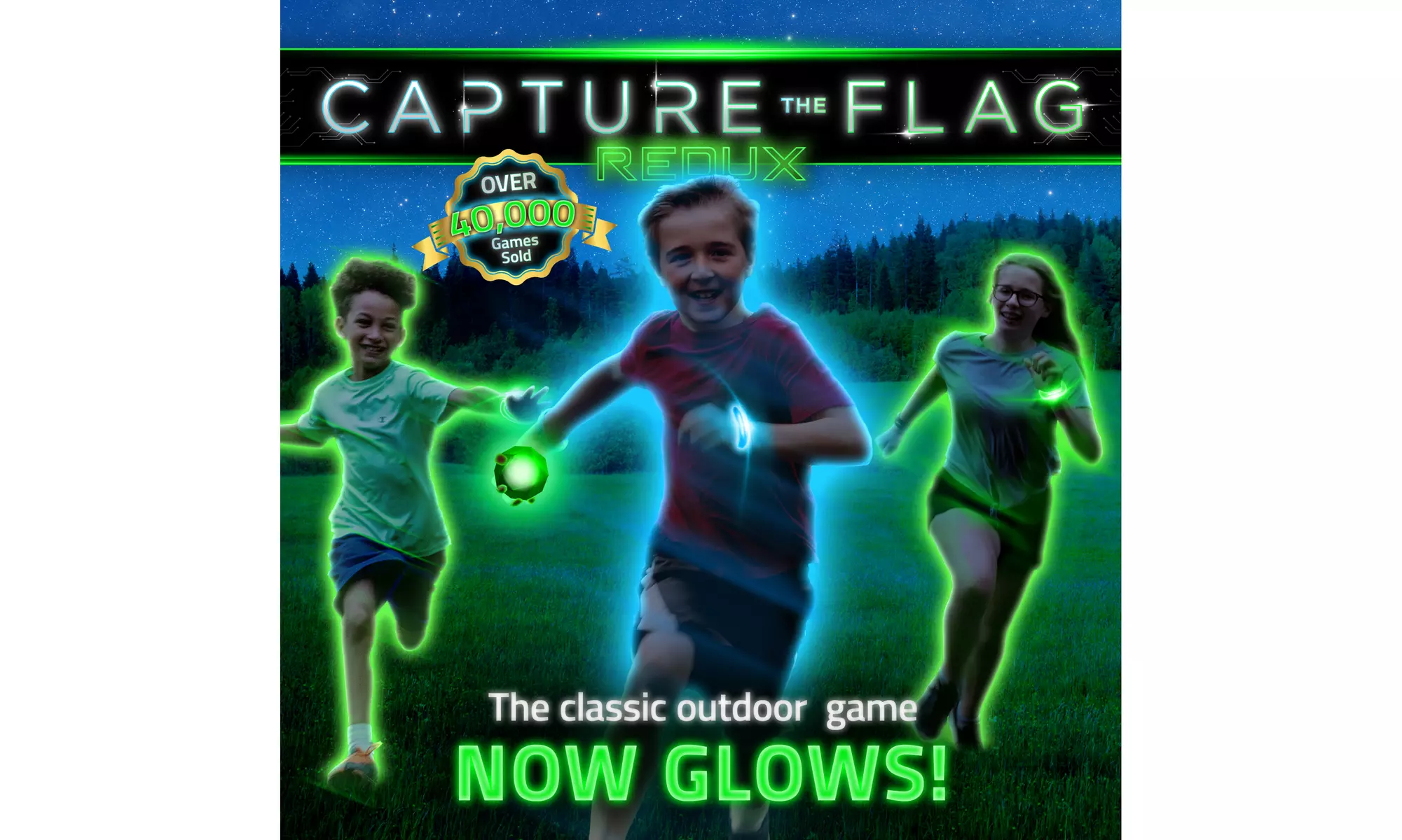 Capture the Flag REDUX a Glow-in-the-Dark Outdoor Game for Groups - Primary Image