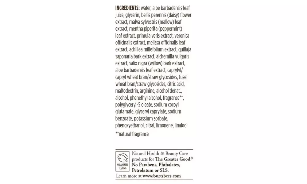 Burt's Bees Brightening Facial Toner with Daisy Extract 6 fl oz - 2 Pack - Second Medium
