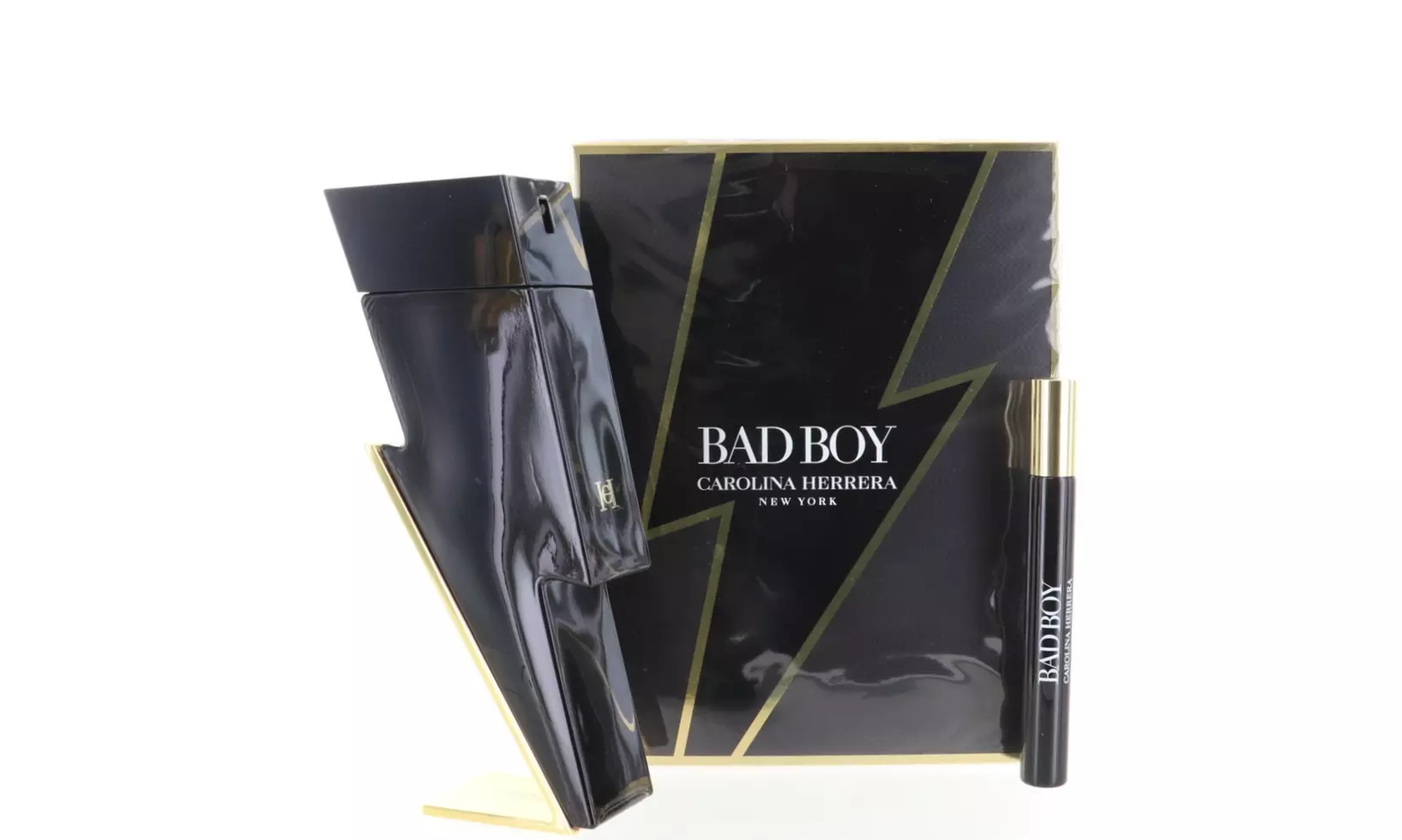 Bad Boy By Carolina Herrera 2 Piece Gift Set - 3.4 Oz Eau De Toilette Spray New