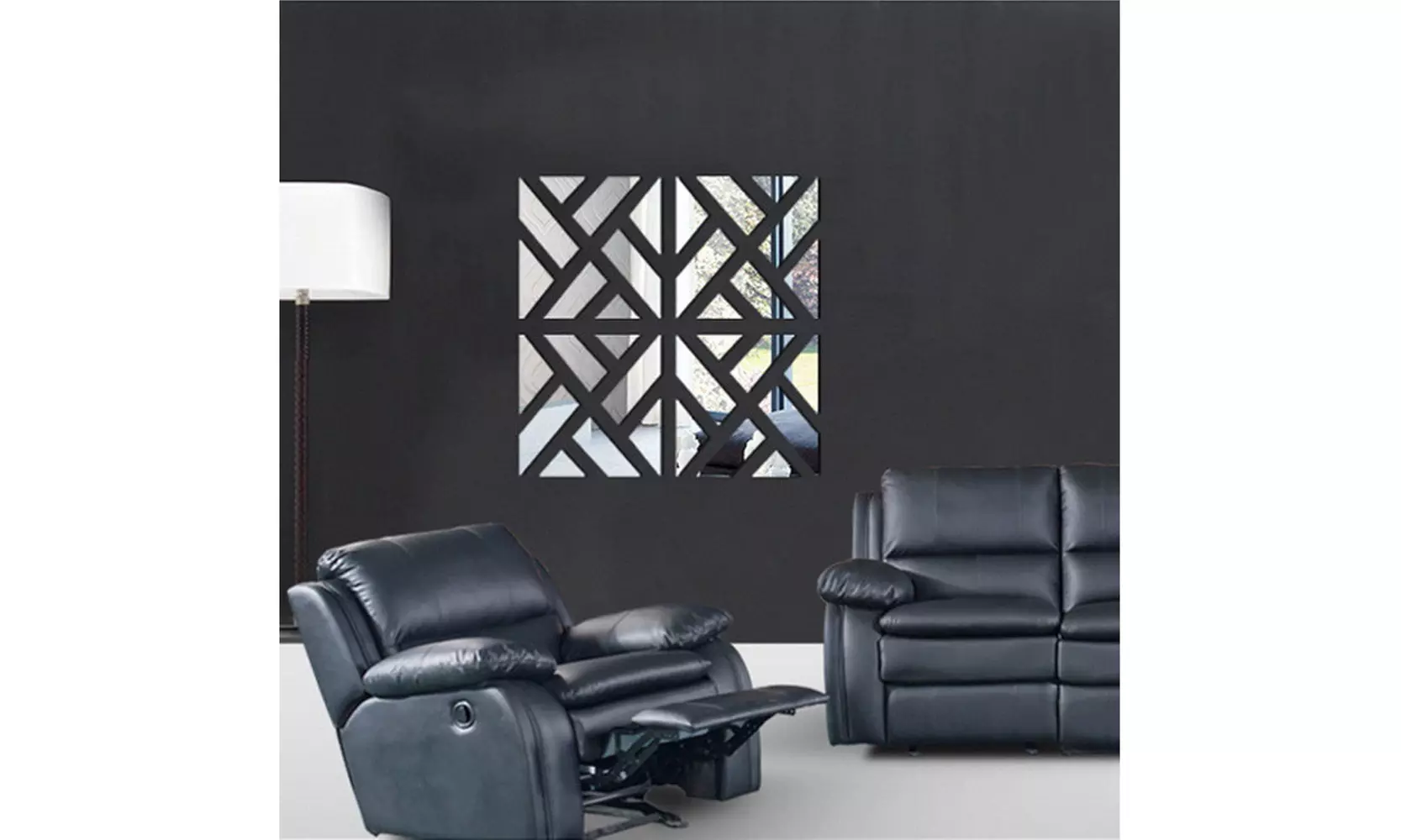 32Pcs Removable 3D Mirror Acrylic Wall Sticker DIY Art Vinyl Decal Home Decor - Second Medium