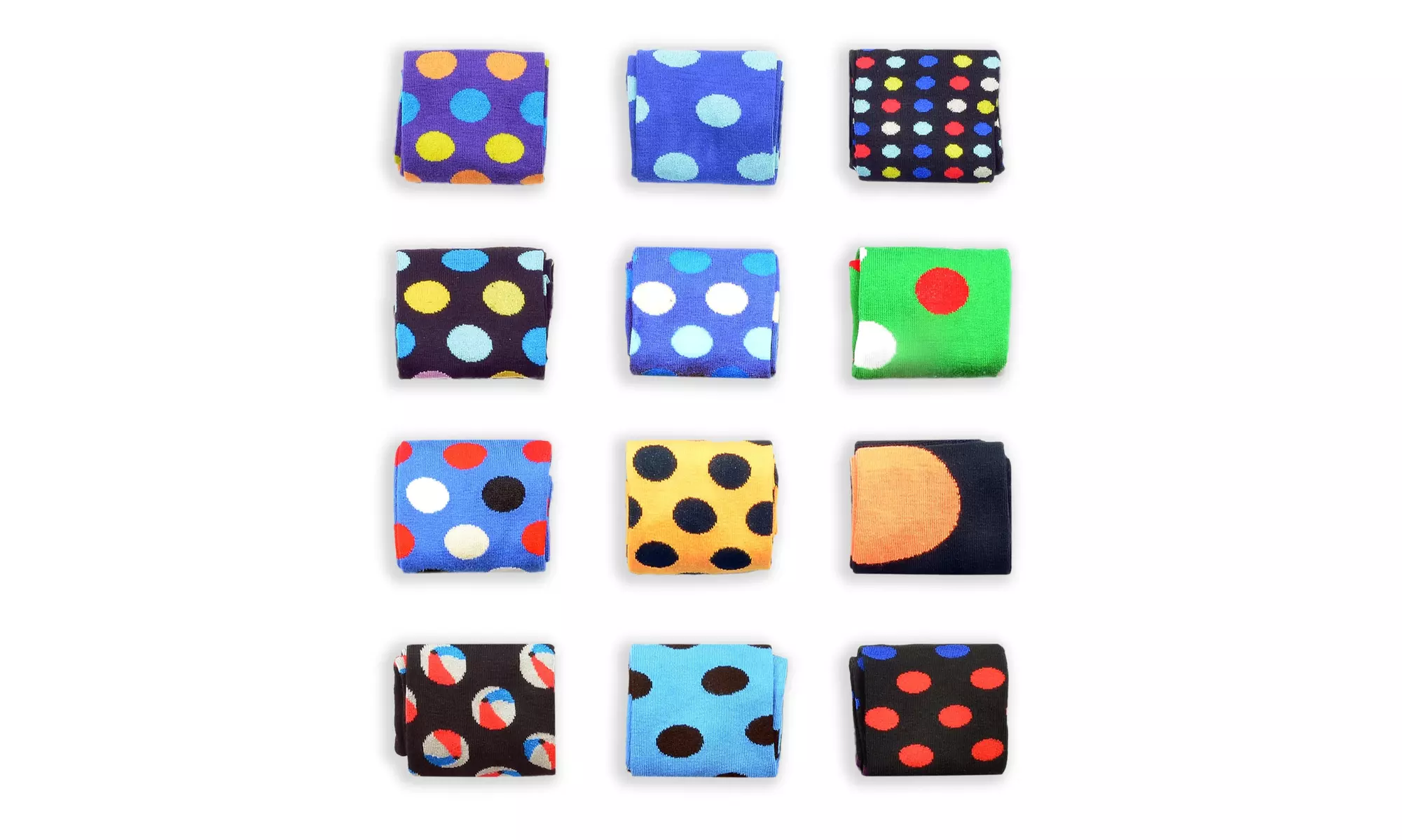Robert Shweitzer Mens Funky and Colorful Patterned Dress Socks  -12 Pack - Primary Image