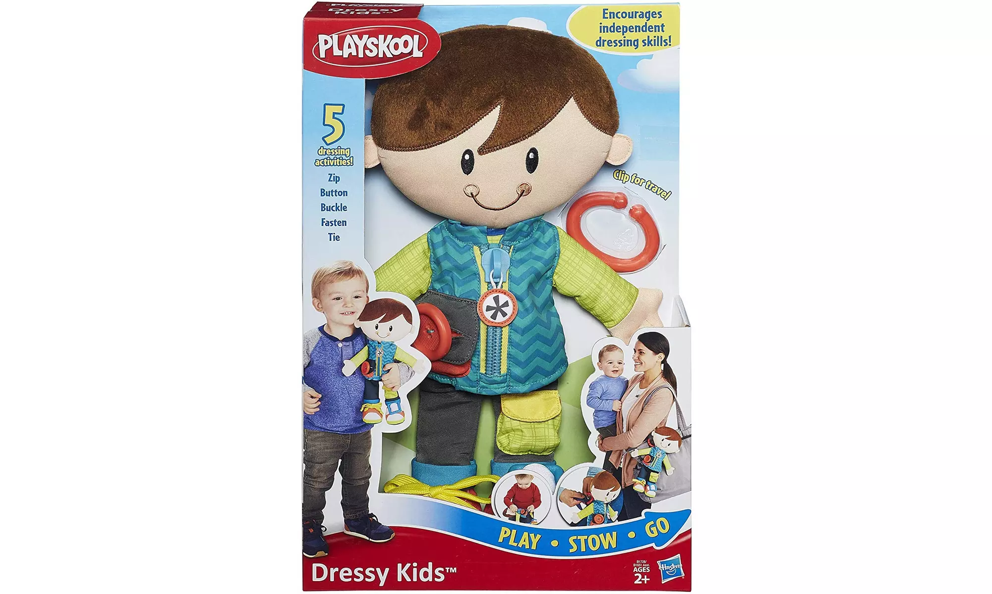 Playskool Classic Dressy Kids Boy Plush Toy for Toddlers Ages 2 and Up - Primary Image