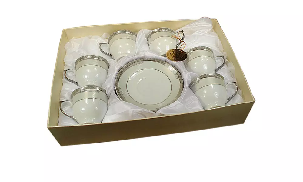 D'Lusso Designs Modern Design Home Decorative 12 Piece Espresso Set - Primary Image
