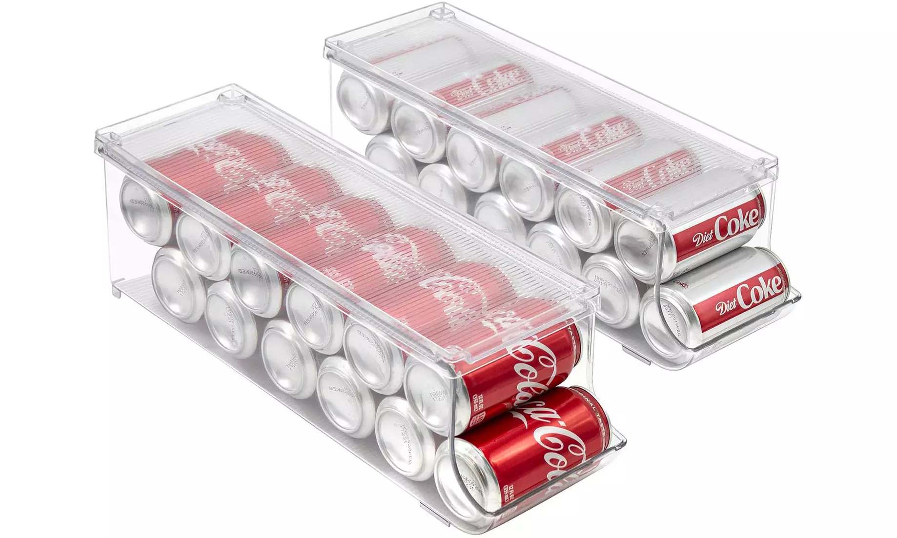 Sorbus Soda Can Organizer Holder for Refrigerator w / lid Holds 12 Cans - Primary Image