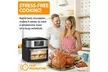 Iconites 20 Quart Air Fryer 10-in-1 Toaster Oven Black Stainless Steel - New - Second Medium