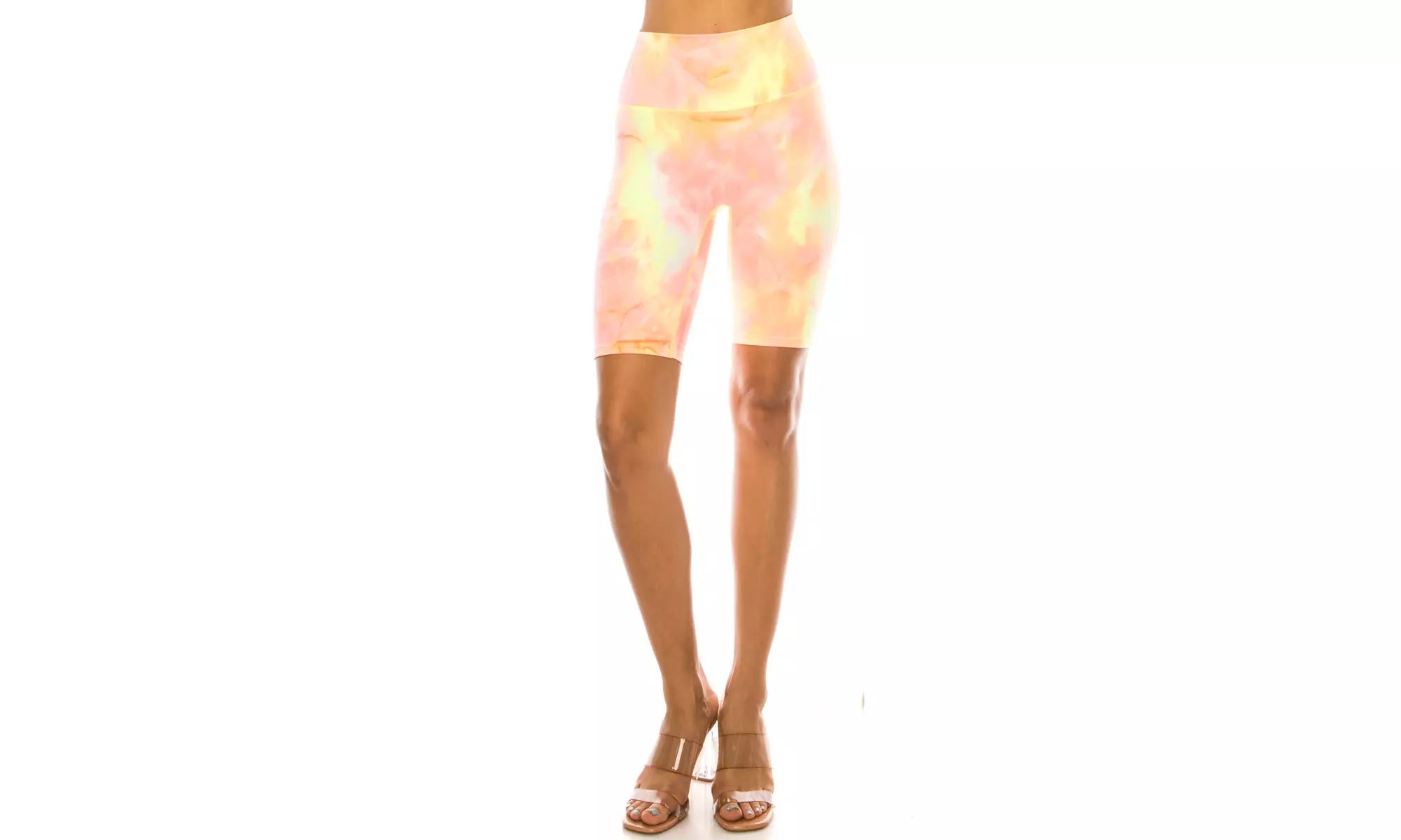 Women's Tiedye, Honeycomb athletic Biker Shorts