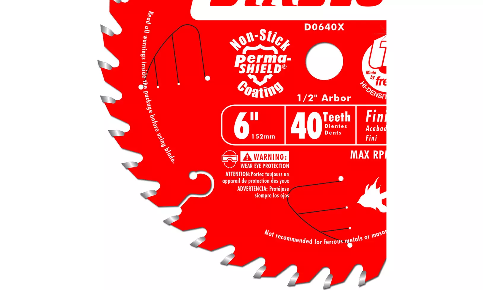 Freud D0640X Diablo 6-Inch 40 Tooth ATB Trim Saw Blade  1/2-Inch Arbor (2 Pack) - Second Medium