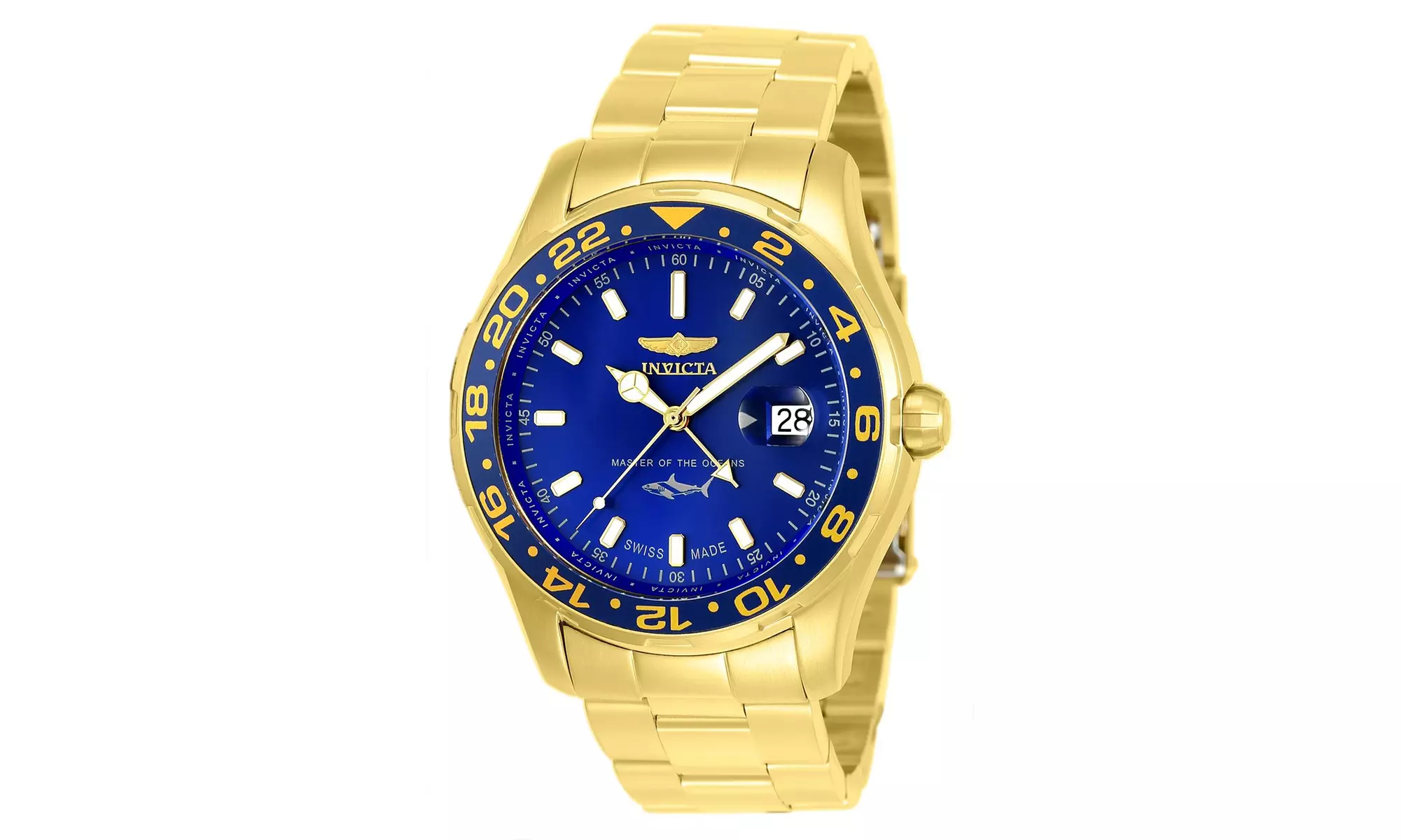 Invicta Men's 25823 Pro Diver Quartz 3 Hand Blue Dial Watch - Primary Image