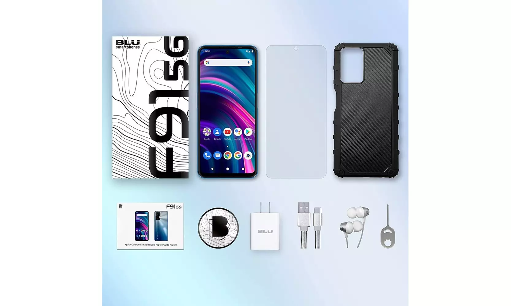 BLU F91 5G F0030UU 128GB Dual SIM GSM Unlocked Android Smartphone - New - Second Medium