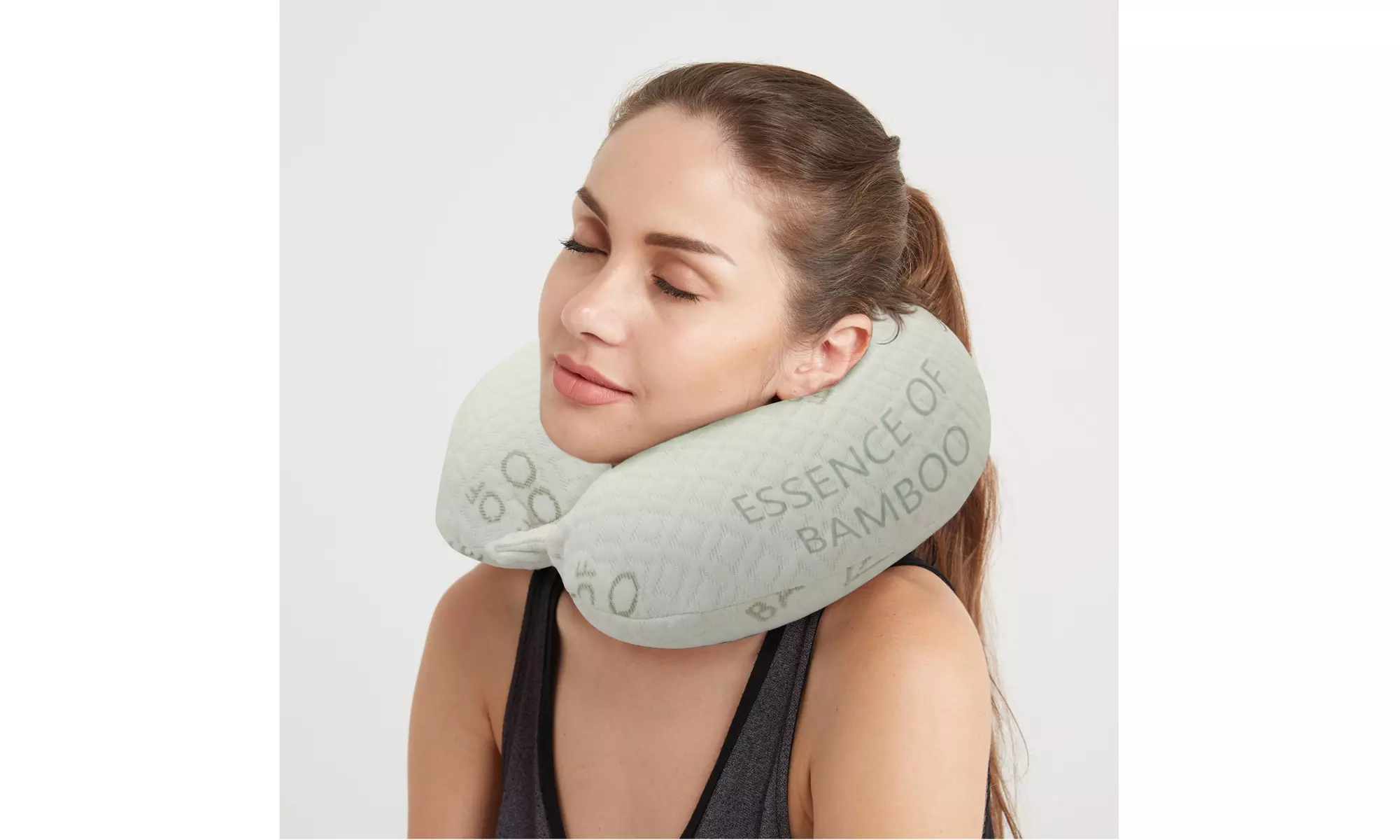 Essence of Bamboo Hypoallergenic Memory Foam Travel Neck Pillow - Primary Image