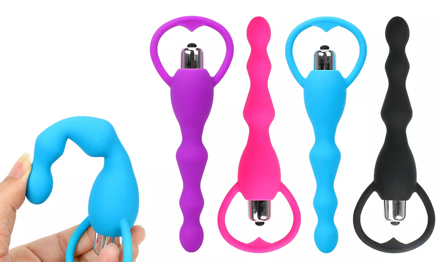 Vibrating Anal Beads  Silicone Climax Anal Plug - Primary Image