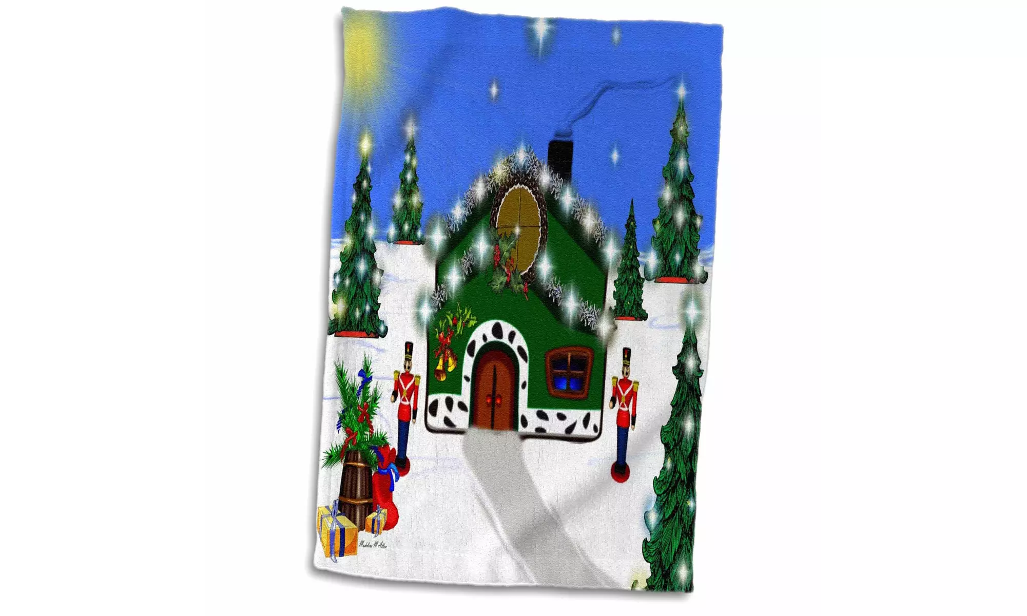  Towel - Christmas Nutcracker House - 15 by 22-inches  - Primary Image