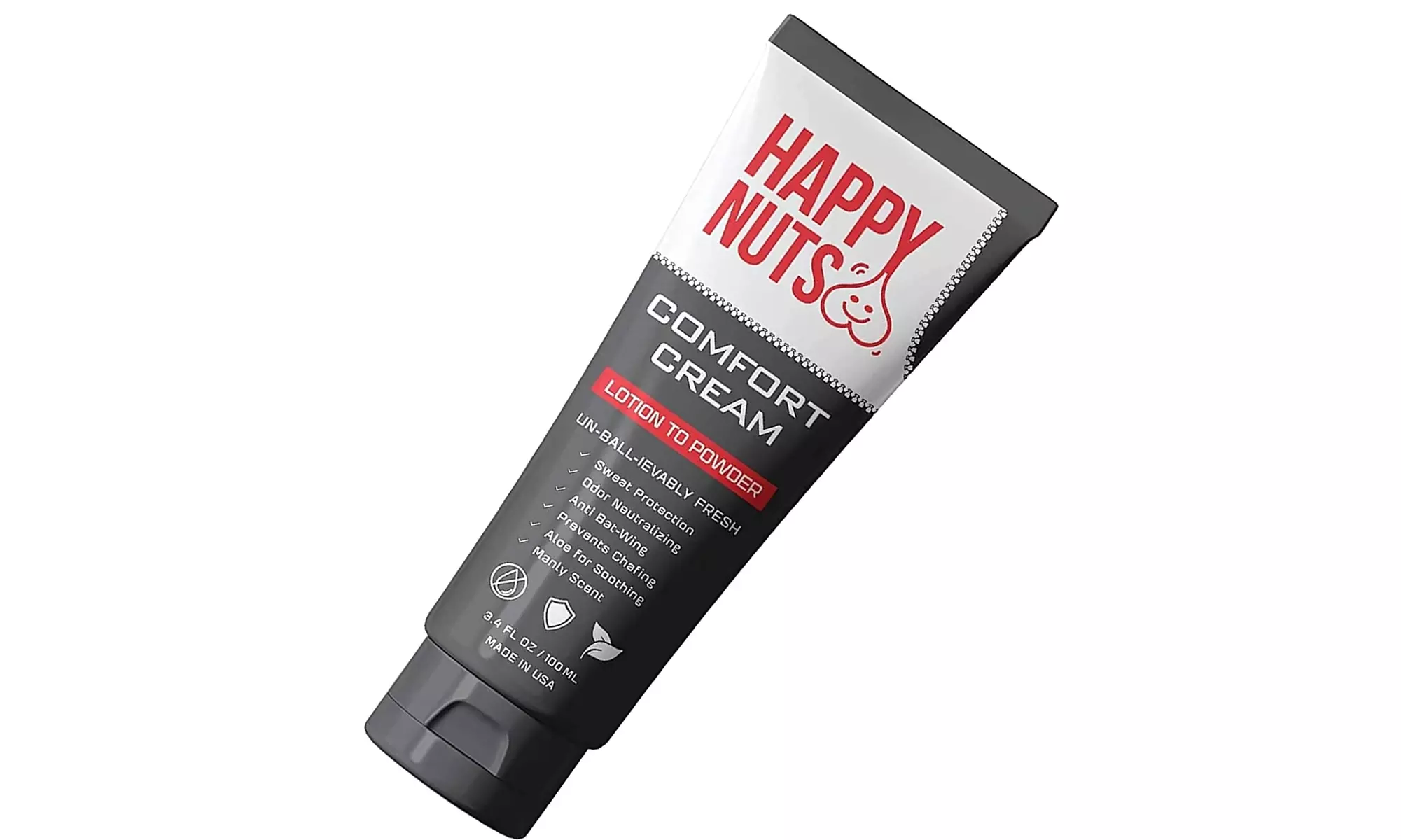 Happy Nuts Cream Ball Deodorant For Men Anti Chafing Sweat Defense - Primary Image