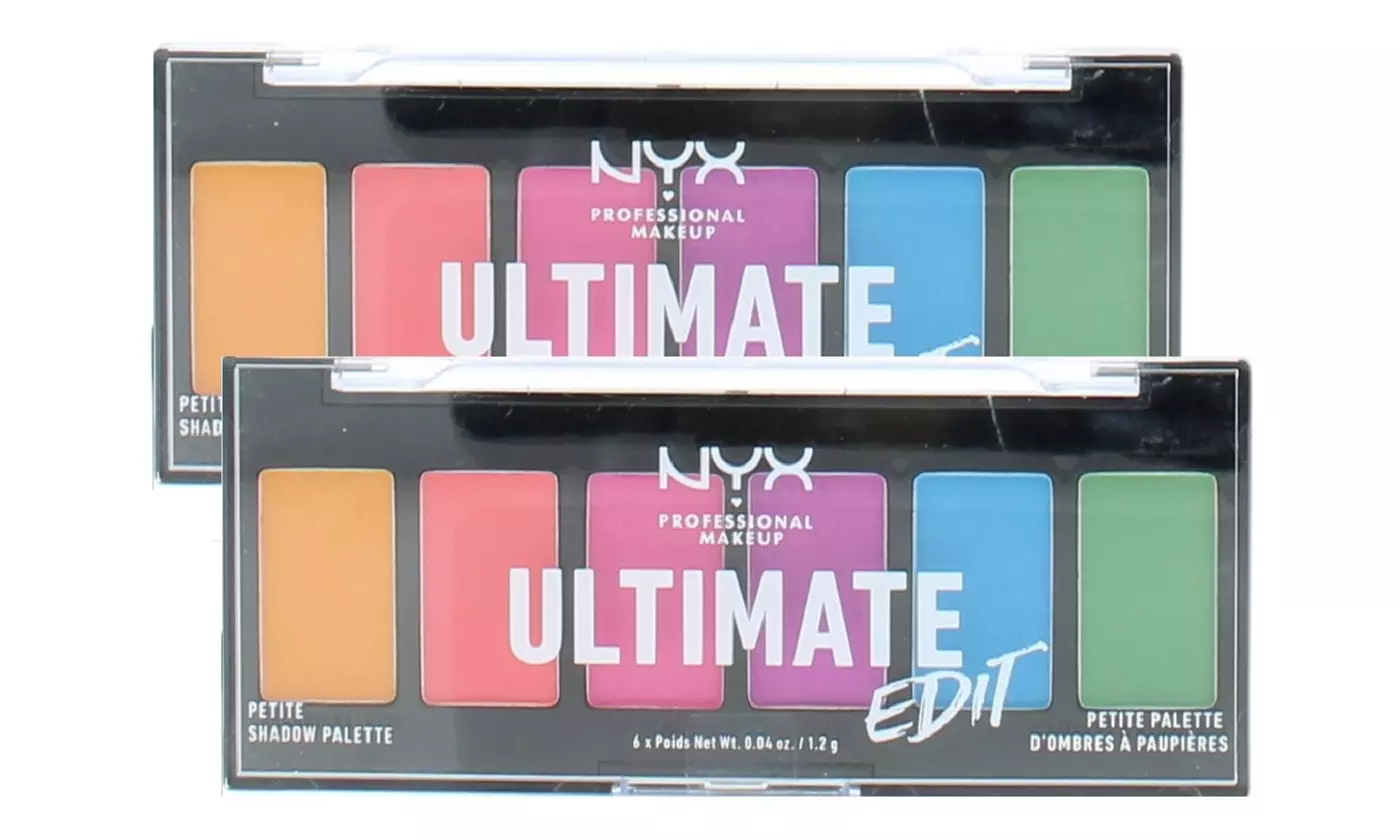 NYX Professional Makeup Shadow Palettes - Choose from 1, 2, 3 or 5 Packs
