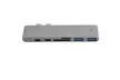 7in1 Type C USB C Hub Adapter 3.0 ports Card Reader 4K HDMI For MacBook Pro - Second Medium