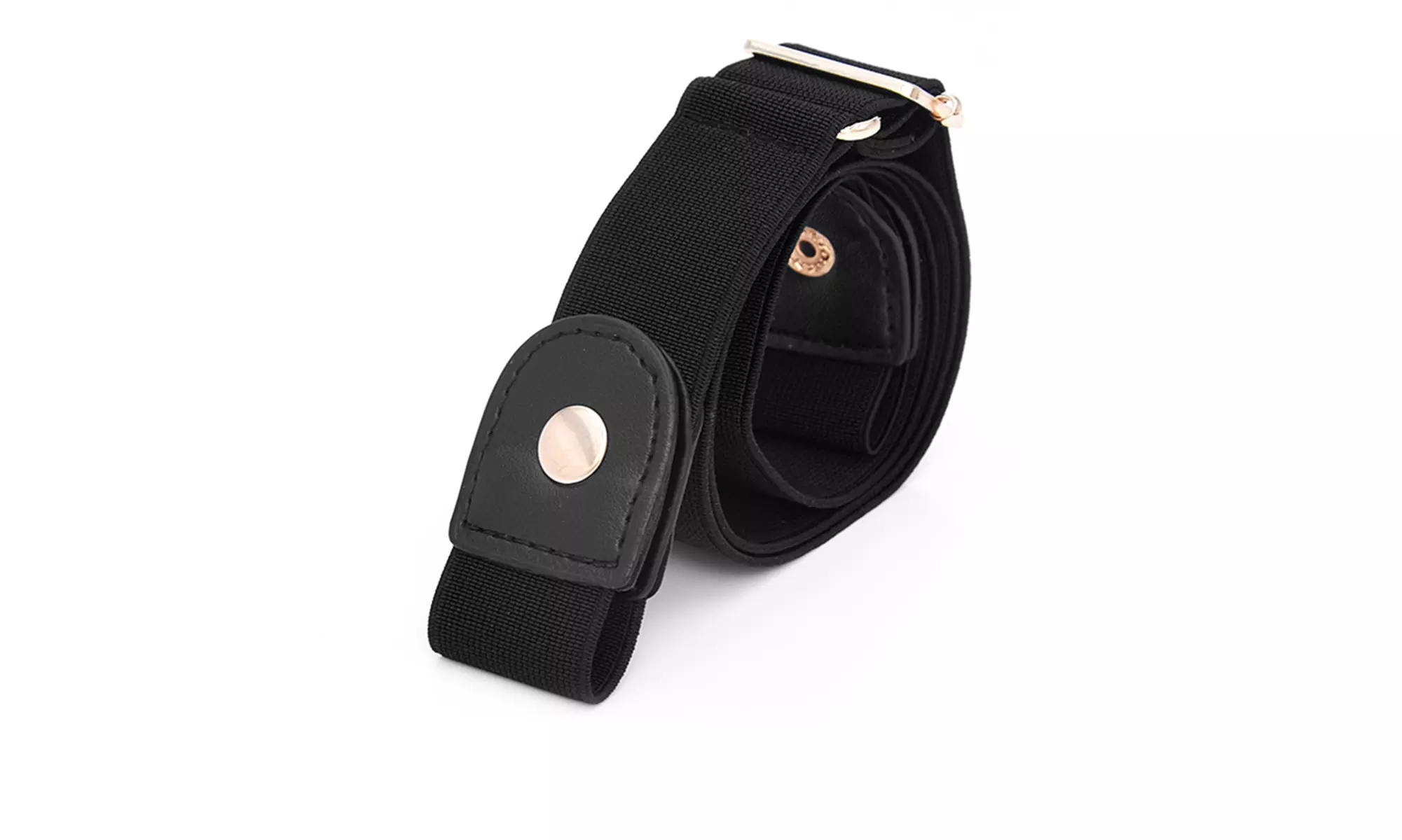 Buckle Free Comfortable Elastic Belt Adjustable Invisible Stretch Belt 2 pcs