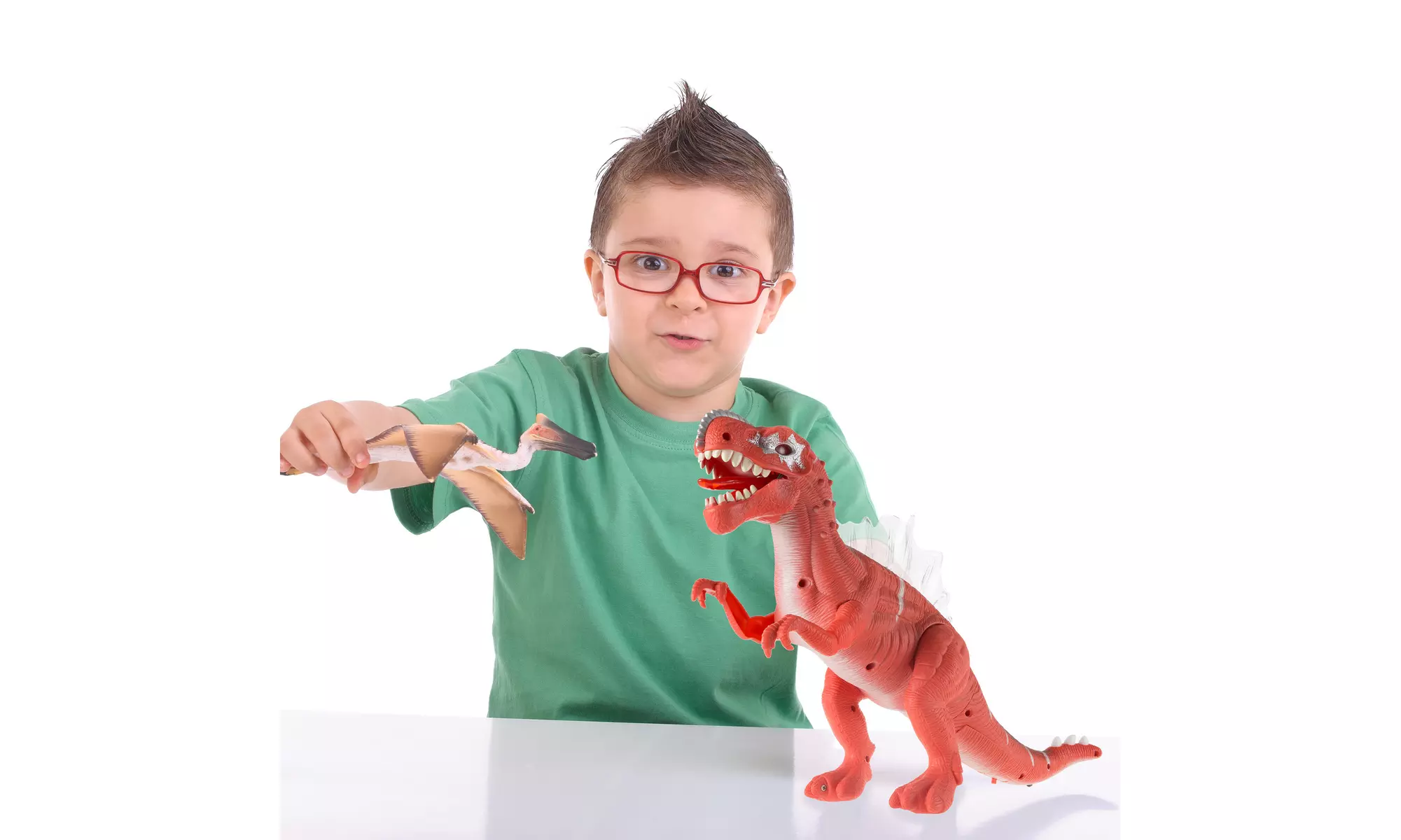 Dinosaur Action Figure Moves Lights Sound Spinosaurus T Rex Battery Operated - Second Medium