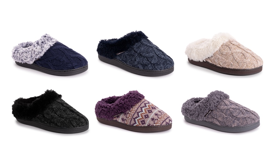 muk luks suzanne clog slippers