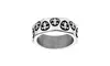 Stainless Steel Men's Fleur Di Lis Design Eternity Band Ring