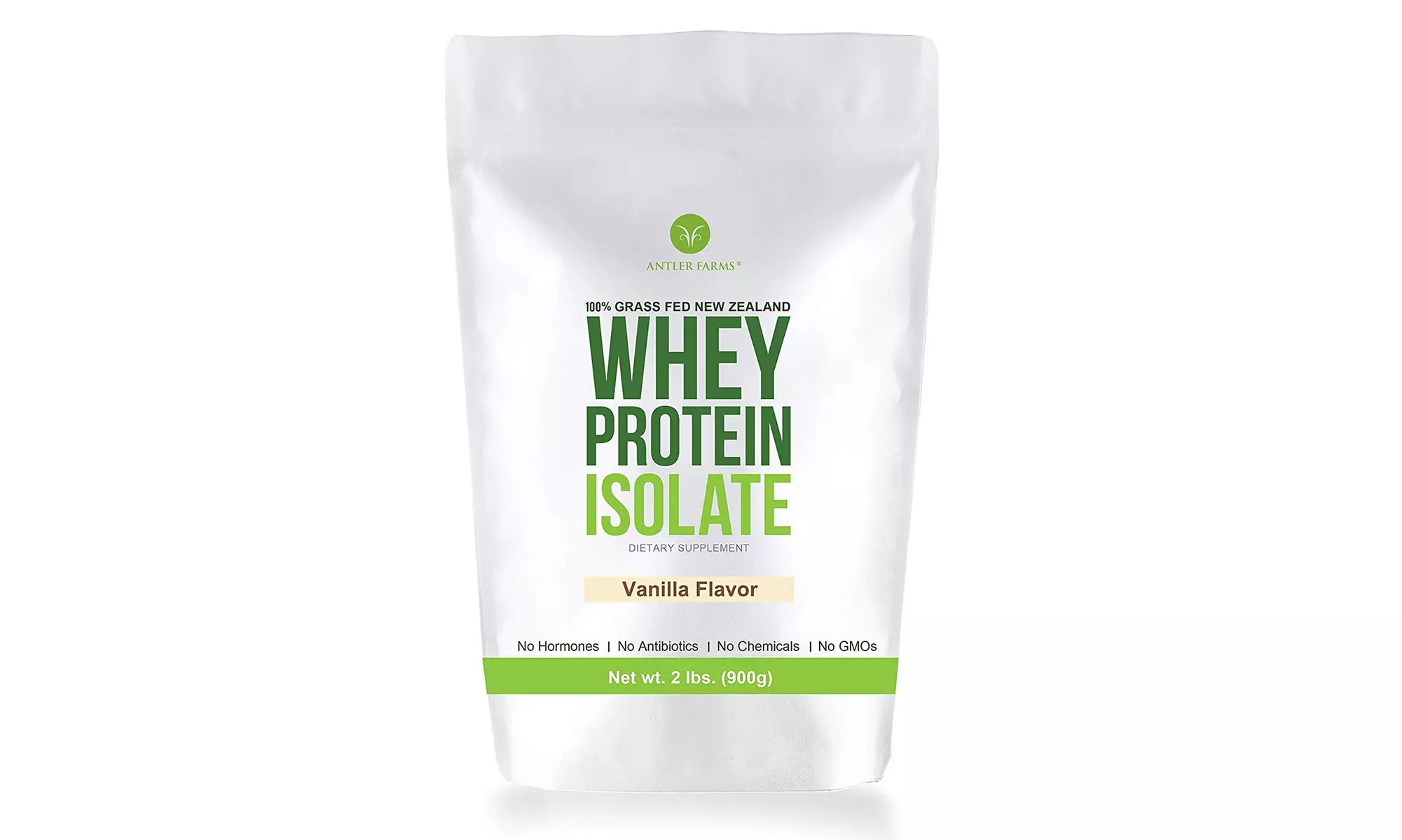 Antler Farms 100% Grass Fed New Zealand Whey Protein Isolate, Vanilla, 2 lbs - Primary Image