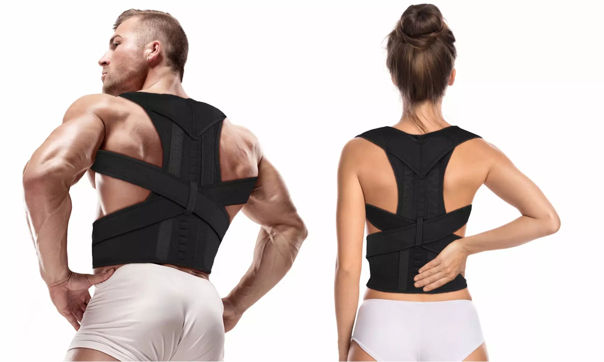 Posture Corrector Magnetic Therapy Back Support Brace Pain Relief - Primary Image