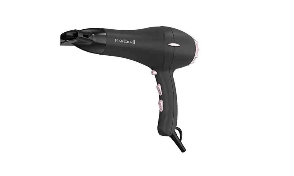 Remington Pro Hair Dryer with Pearl Ceramic Technology, Black/Pink, AC2015 - Primary Image
