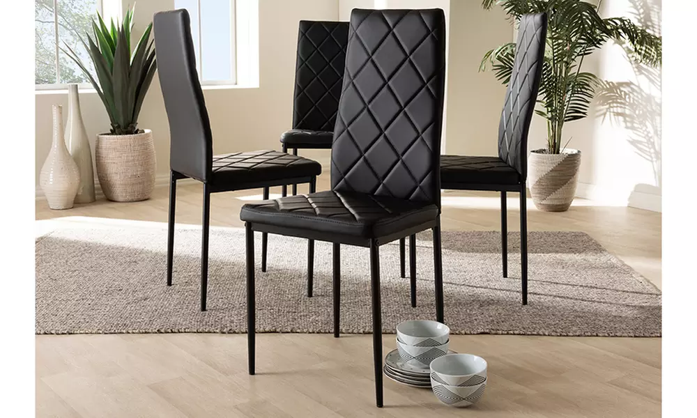Blaise Faux Leather Upholstered Dining Chair (Set of 4) - Primary Image