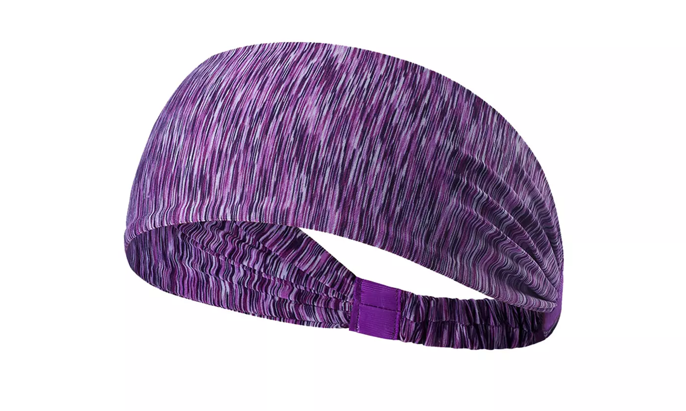 Unisex Yoga Sport Athletic Headband for Running Sports Elastic Wicking Sweatband