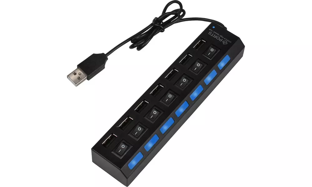 iMounTEK 7-Port Universal 2.0 USB Data Transfer Station (1- or 2-Pack) - Primary Image