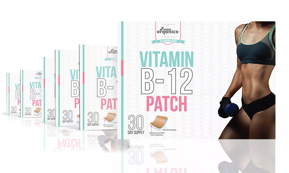  Select Organics Vitamin B-12 Patches (1- 3- 6- or 9- Pack)