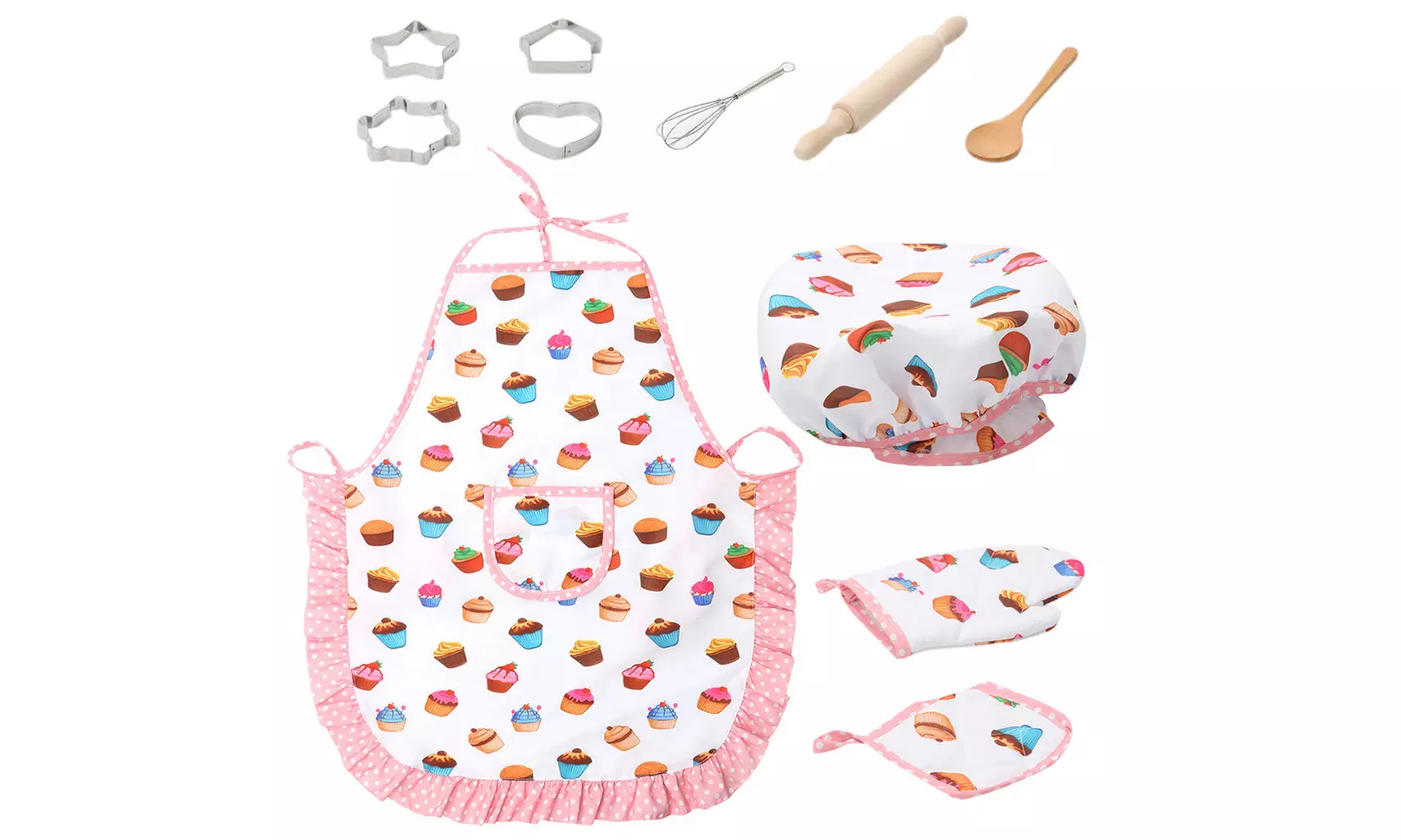 Iuhan Kids Cooking Baking Set Kitchen Costume Pretend Play Kits - Primary Image