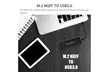 M.2 SATA SSD to USB 3.0 External SSD Reader Converter Adapter Enclosure w/ UASP - Second Medium