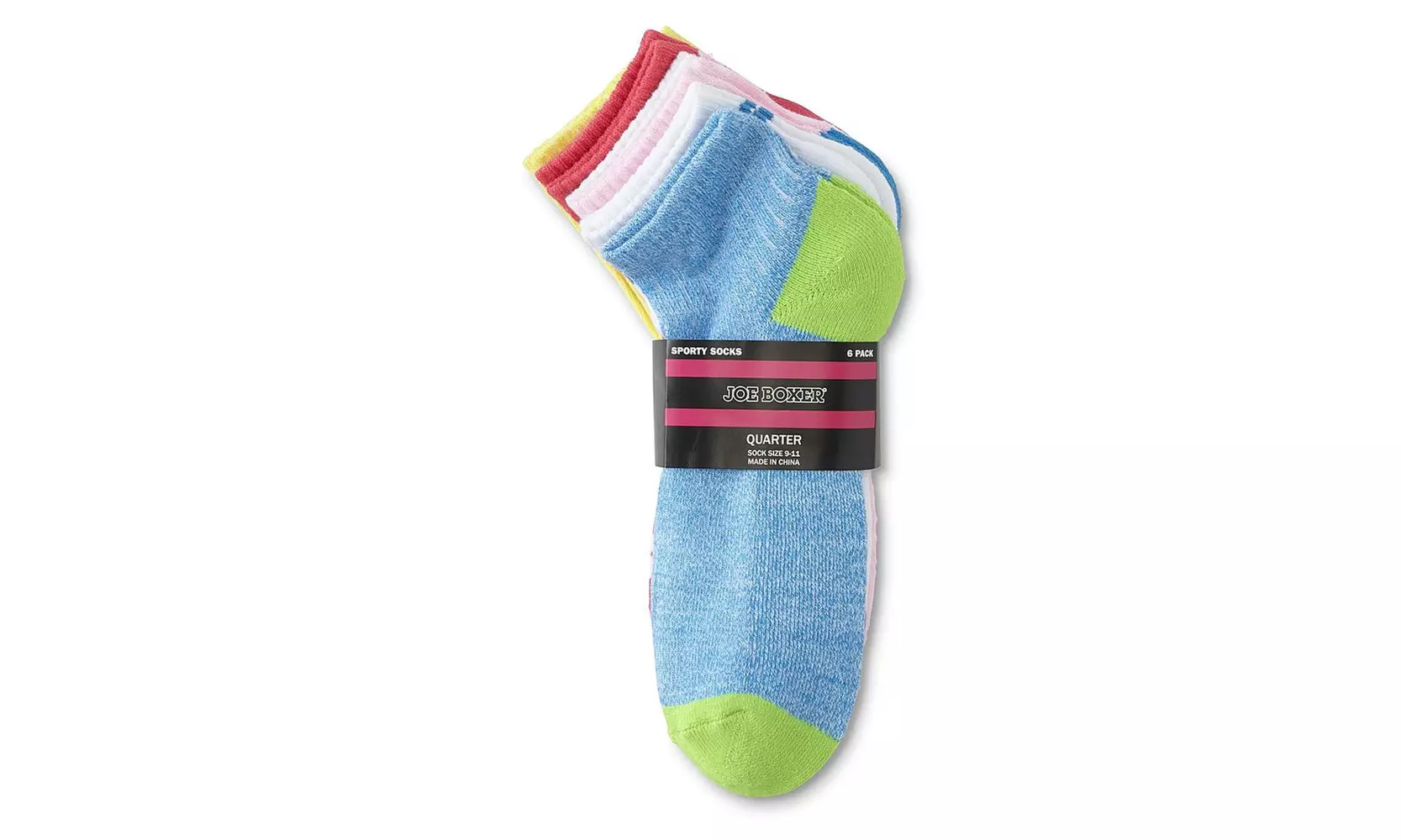 Joe Boxer Women's 6-Pairs Socks - Striped & Colorblock - Primary Image