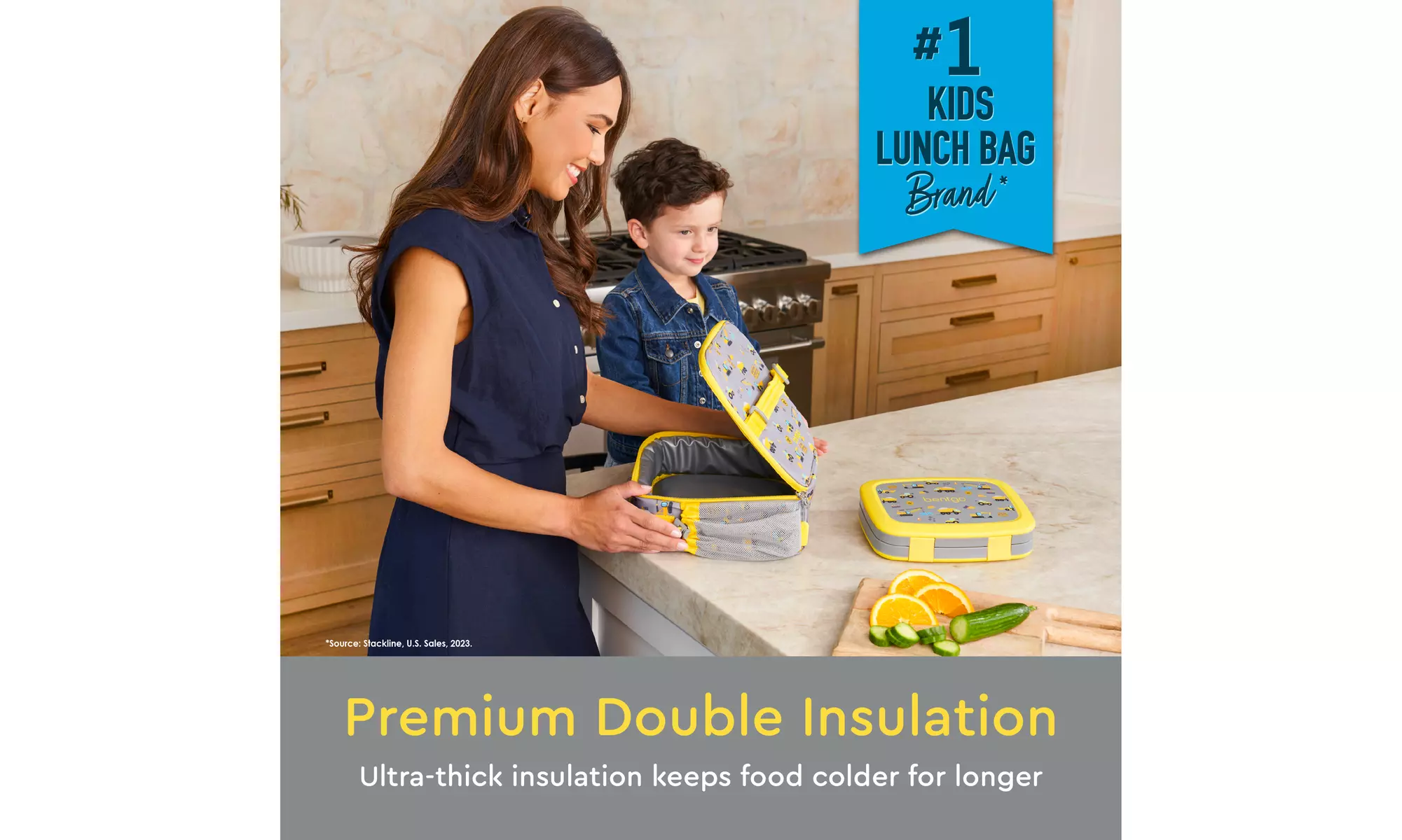 Bentgo Kids Lunch Bag - Durable and Double Insulated