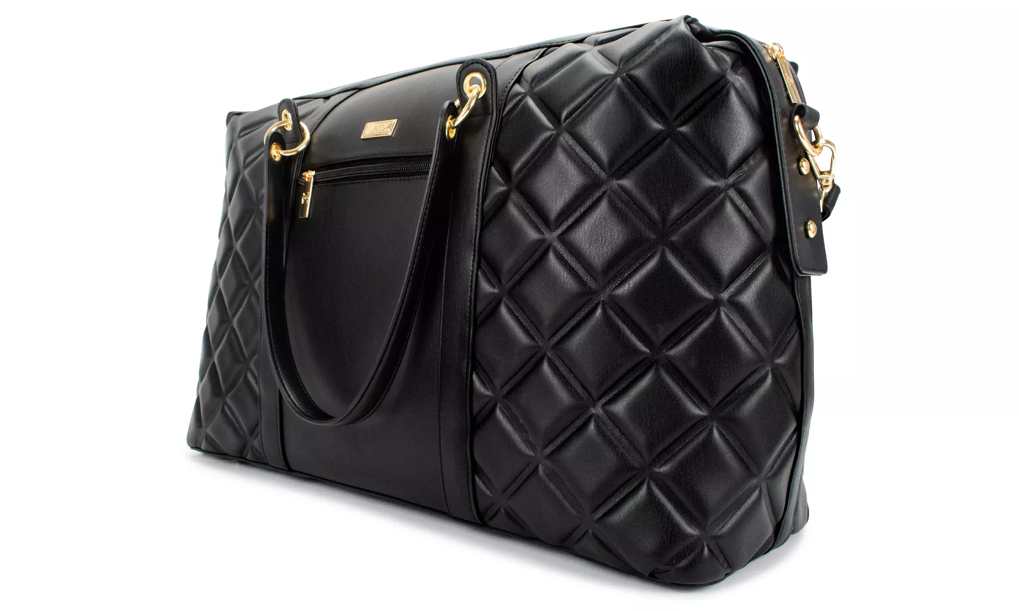 BADGLEY MISCHKA Quilted Travel Tote Weekender Bag