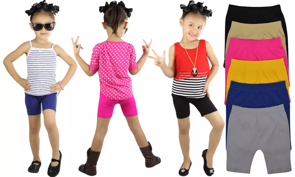 Girls' Seamless Shorts (6-Pack) - Second Medium