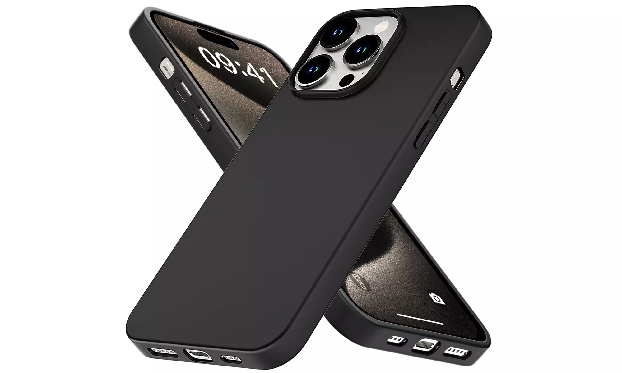 For iPhone 15 Pro Max/15 Case Shockproof Ultra Slim Soft Protective Cover - Primary Image