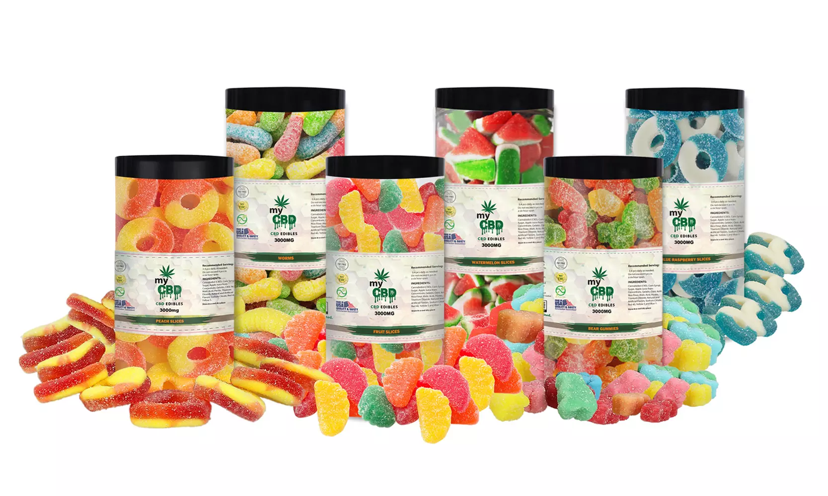 Holiday Fun Edition CBD Gummies from MyCBD (3000MG) - Primary Image