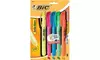 Bic BICBLRP51 Brite Liner Retractable 5 Pk Chisel- Tip