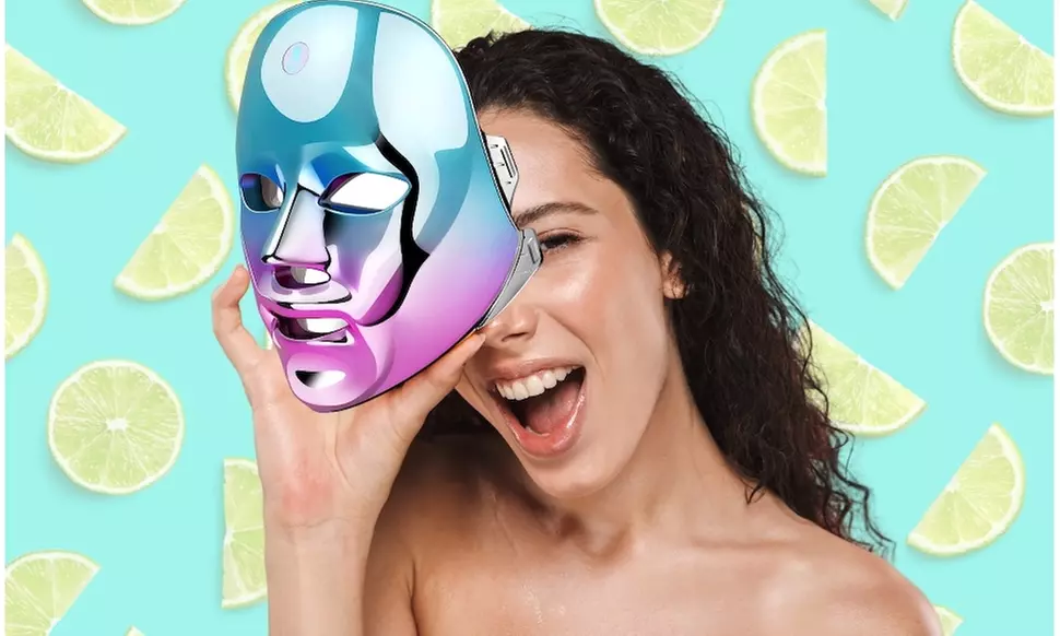 7 Color LED Mask Photon Light Skin Rejuvenation Therapy Facial Skin Care Mask - Second Medium