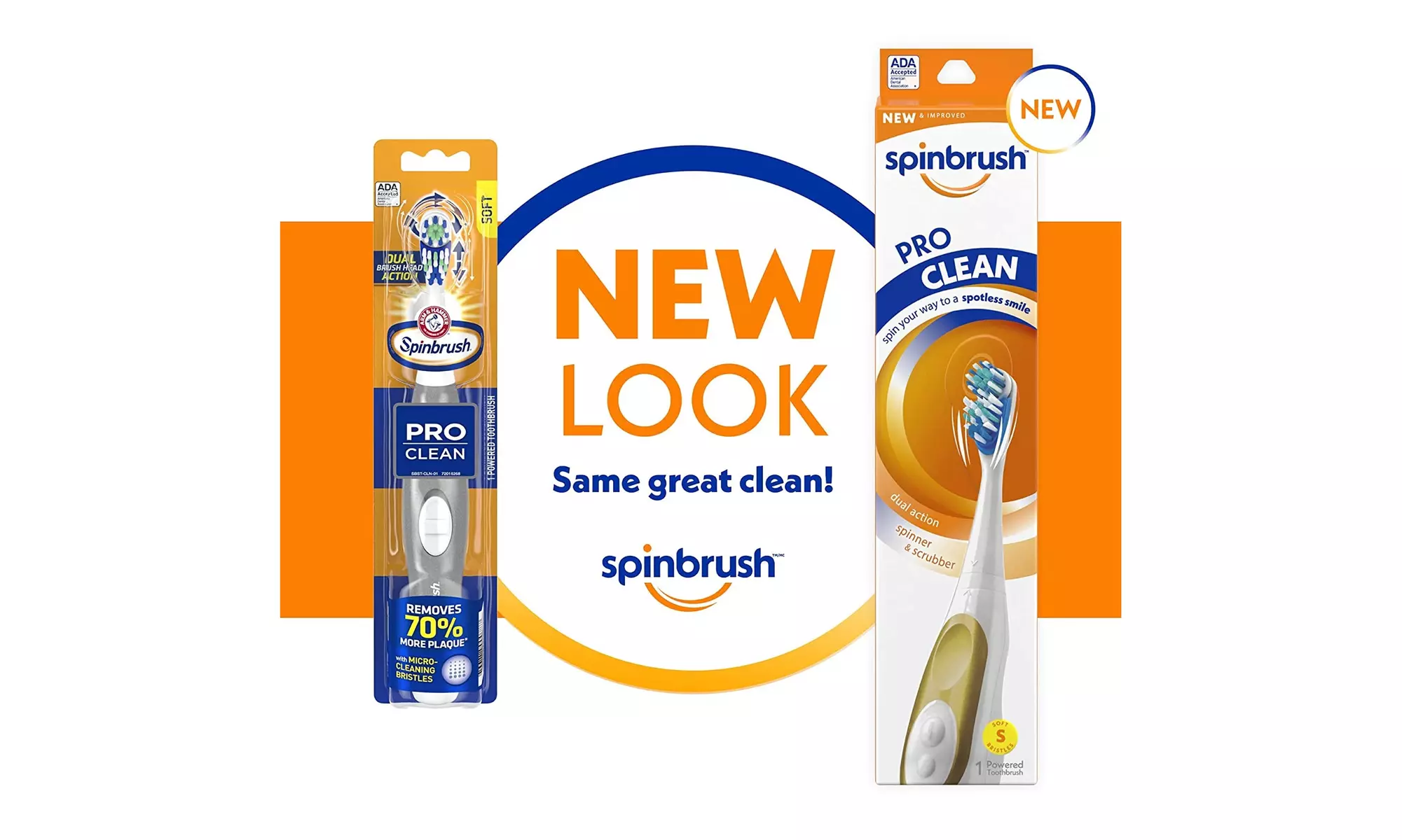 Spinbrush PRO CLEAN Battery Powered Toothbrush, Soft Bristles - Primary Image
