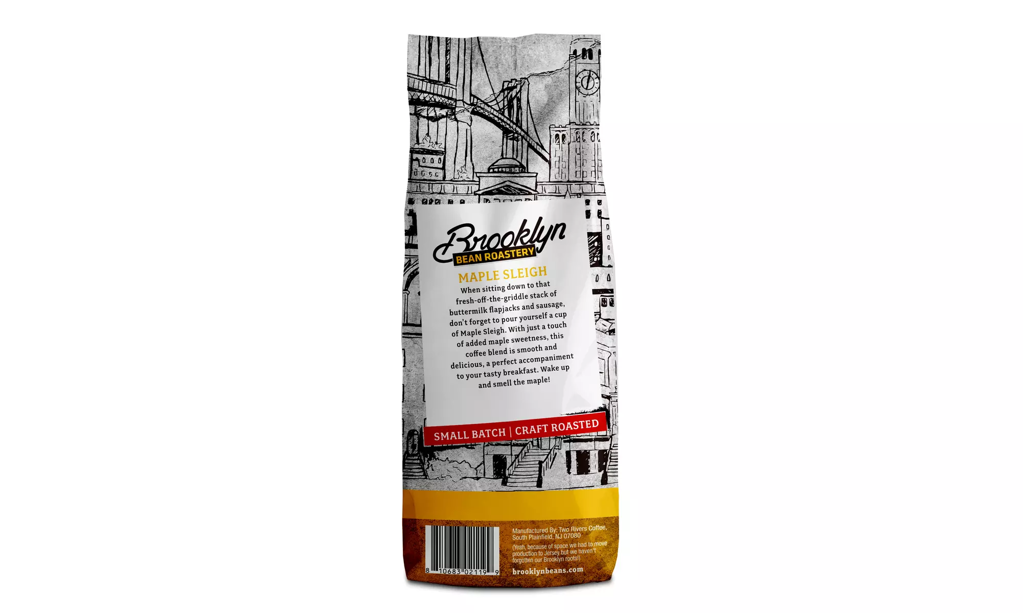 Brooklyn Bean Ground Coffee 12 Ounce Bags - 2 pk or 6 pk