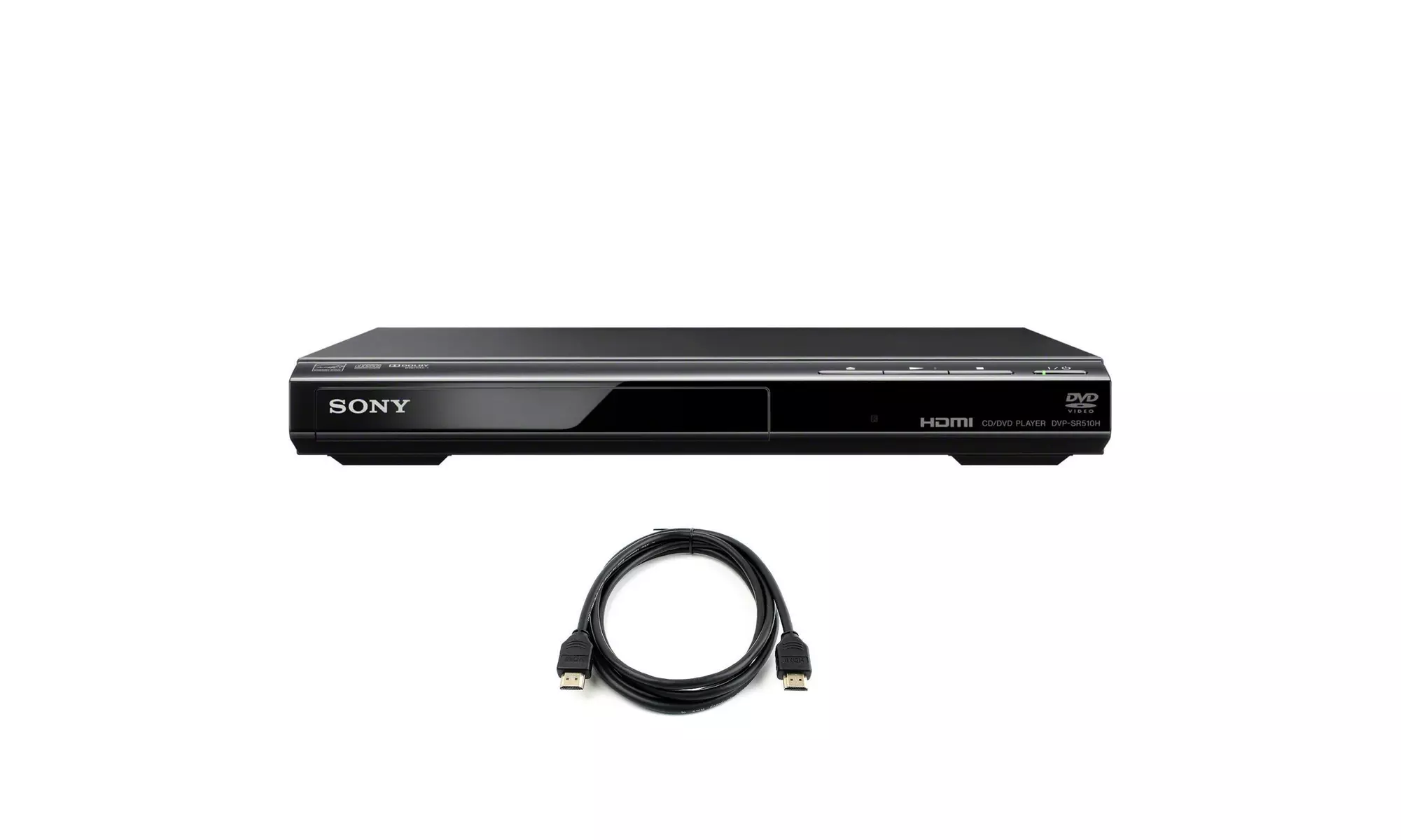 Sony DVP-SR510H Upscaling DVD Player with 6-Feet HDMI Cable - Primary Image