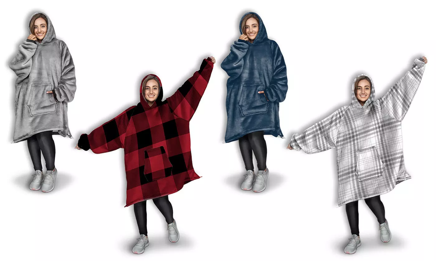Luxury Soft & Cozy Oversized Hooded Throw Huggle - One Size Fits All - Primary Image