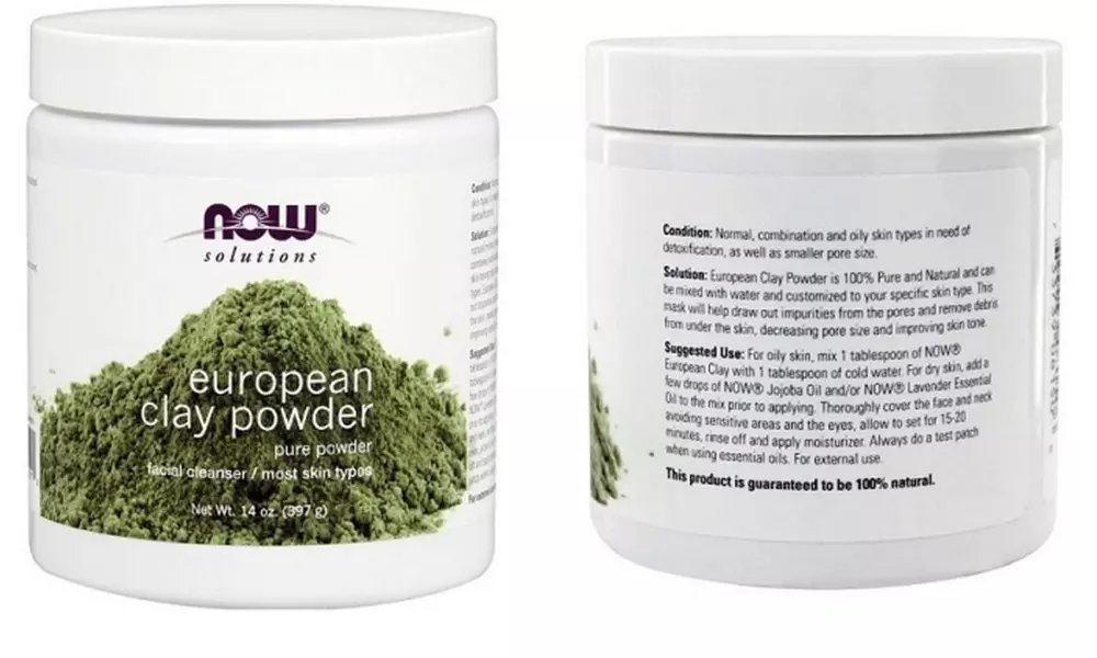 Now Foods Solutions Moroccan Red Clay or European Clay Powder (6 or 14 Oz.) - Second Medium