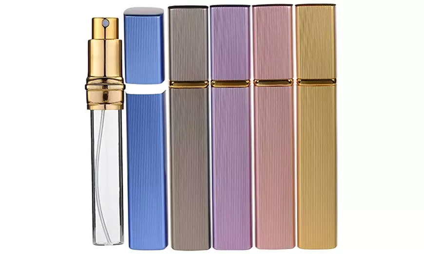 5Ps 12ml Mini Refillable Travel Portable Perfume Atomizer Bottle Spray Pump Case