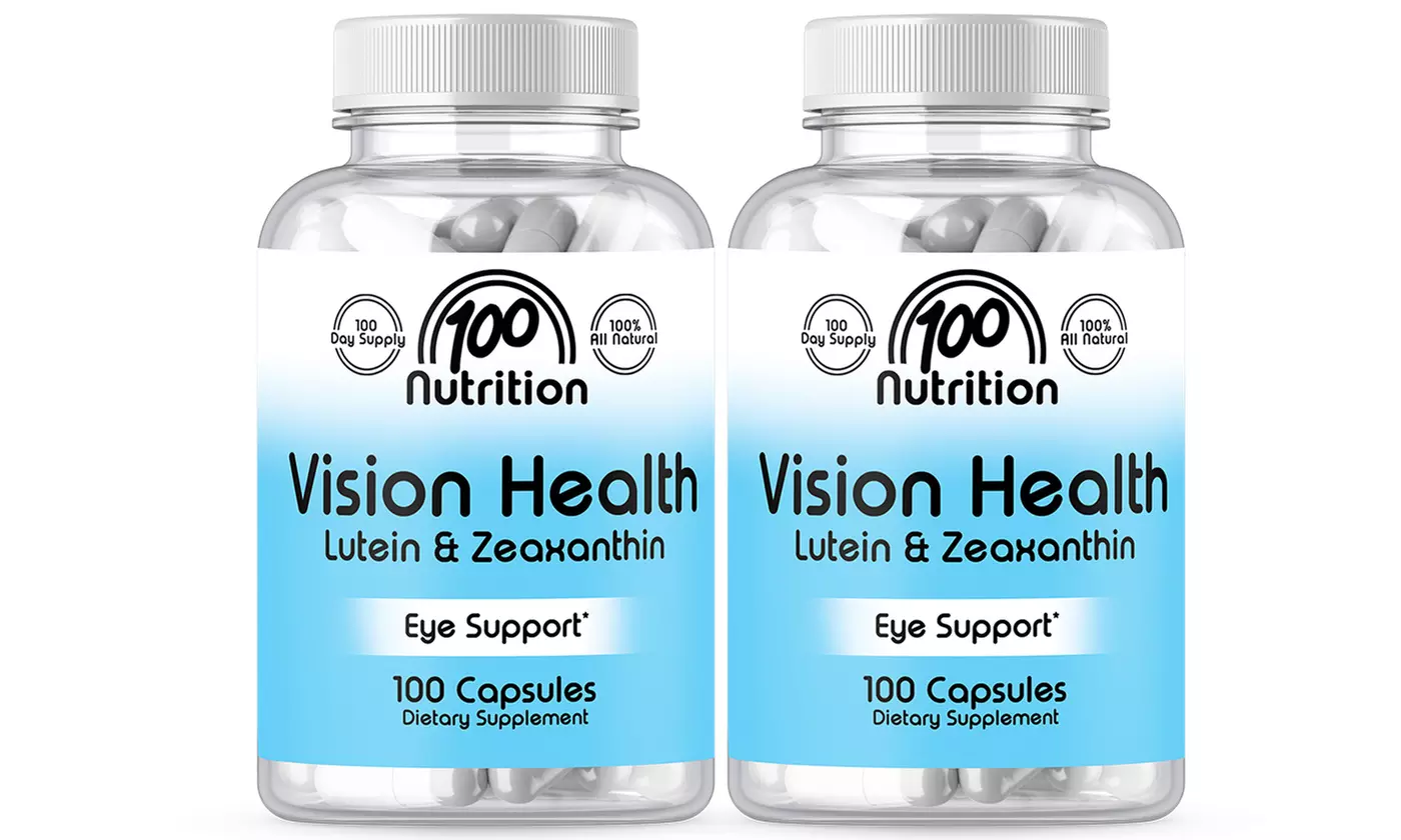 100 Nutrition Vision Health Supplement with Lutein and Zeaxanthin  - Second Medium